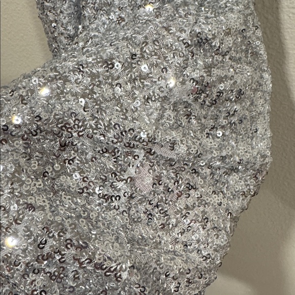 Abound Sparkling Silver Sequin Dress - Picture 5 of 7